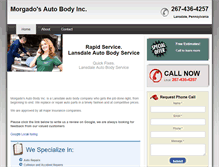 Tablet Screenshot of lansdaleautobody.com
